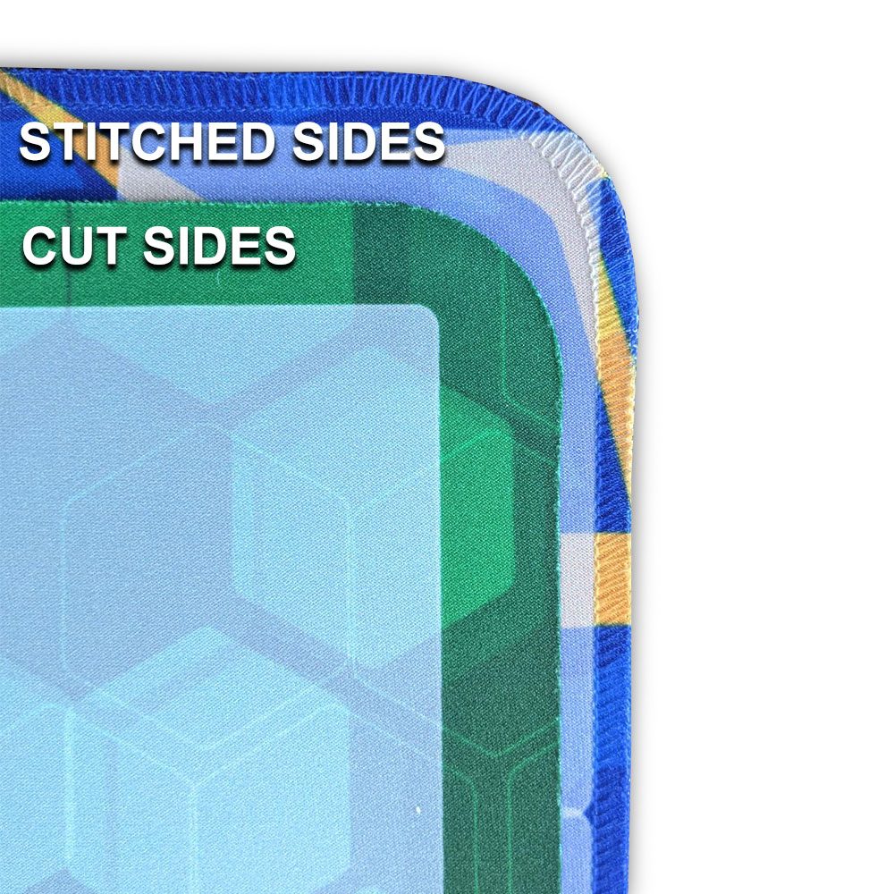 Custom TCG Playmat with optional PlayZones and Edge Stitching
