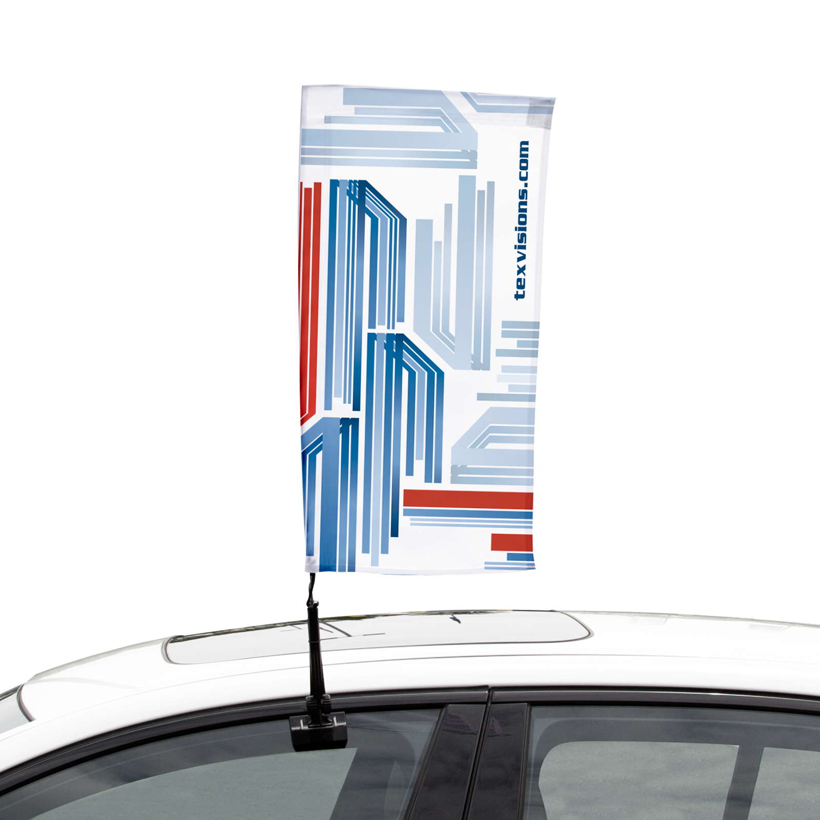 Car Rectangular Flag Tex Visions
