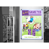 Poster Snap Frames are user-friendly wall displays with an attractive silver and chrome finish for use anywhere.