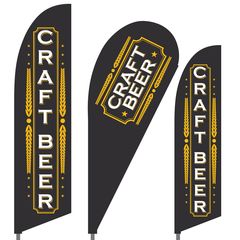 Craft Beer Feather Flag Set