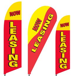 Now Leasing Feather Flag Set