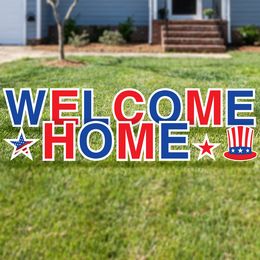 Welcome Home Military Yard Cards