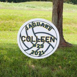 Volleyball Personalized Yard Sign