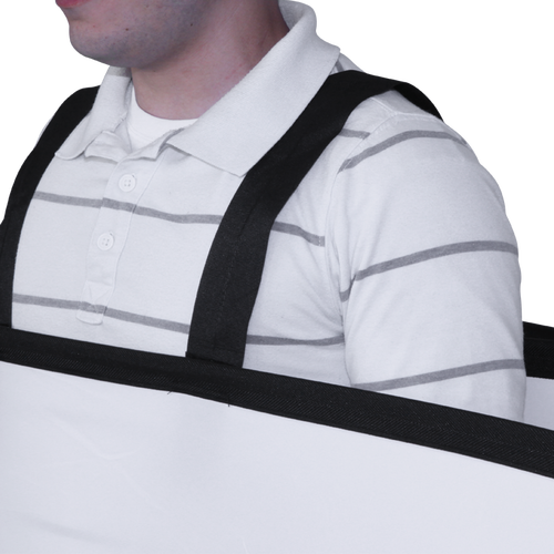 This Pop Out Walking Billboard model adds shoulder straps to a Pop Out panel to create a mobile display