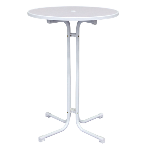 White Bistro Tables are easily assembled in minutes with no tools required