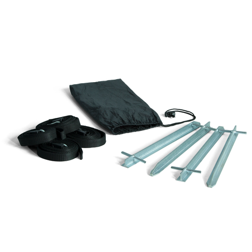 A variety of stake sets are available to stake down Air Tent frame and canopy