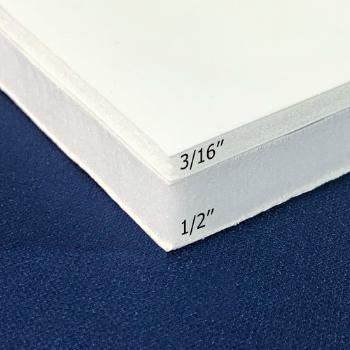 3/16" and 1/2" foam board available