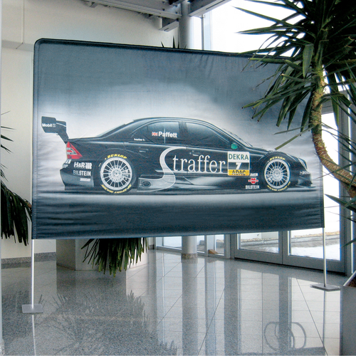 The Display Wall is versatile for use indoors as a custom backdrop, divider, or point-of-purchase display