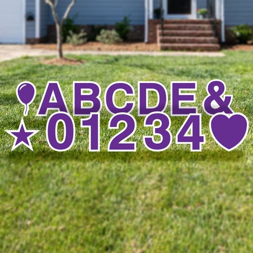 Yard Letter Number & Alphabet Set