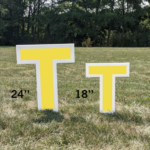 Yard sign sizes