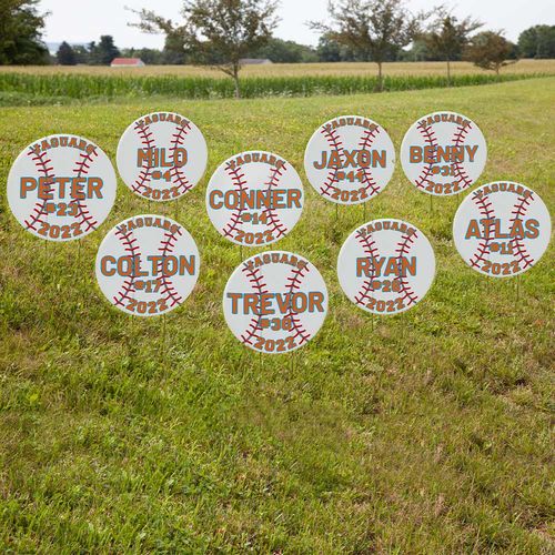 Baseball Yard Signs Free Shipping Tex Visions