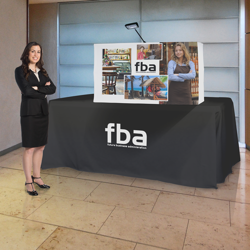 Table-size Pop Up Backdrop are a great advertising tool for small trade shows and networking events
