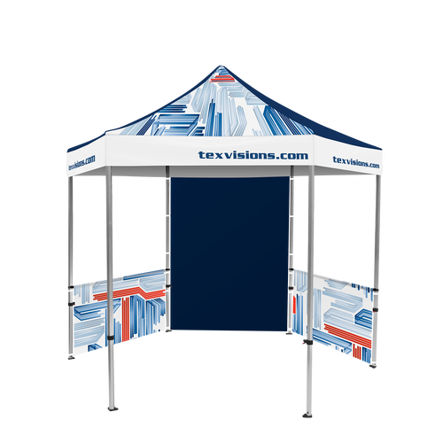 Hex Pavilion All Over Print Canopy & Walls 10' x 10'