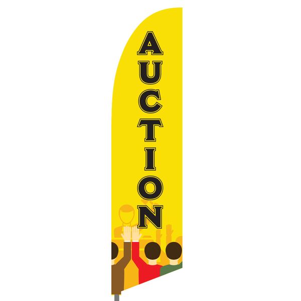 Auction Feather Flag Set