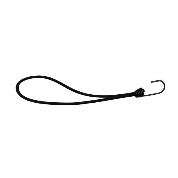 Black Bungee Cord Loop with Metal Hook