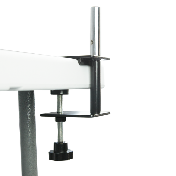 Heavy-duty Table Clamp supports feather flags on tables