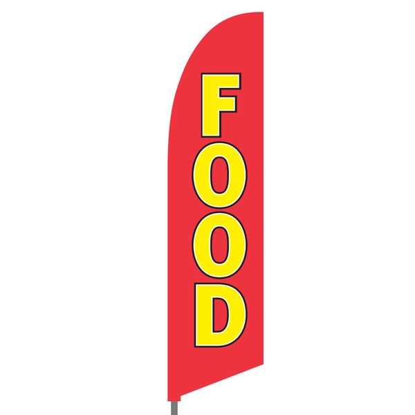 Food Feather Flag Set