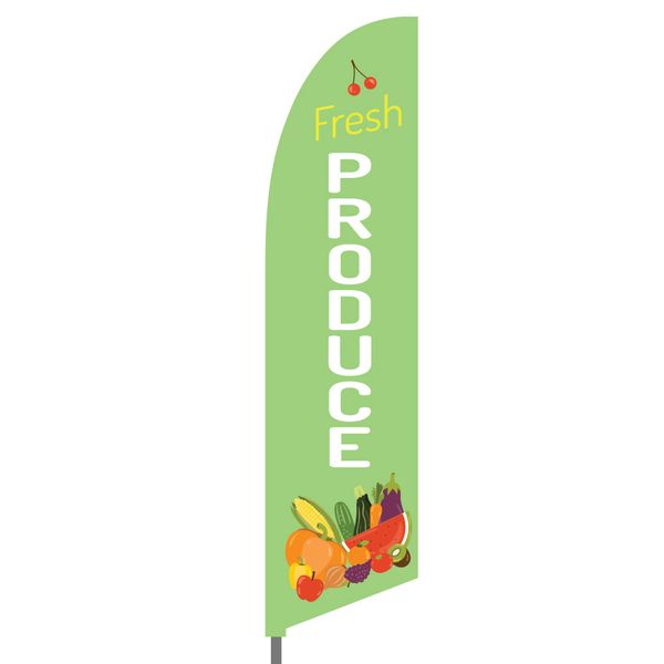 Fresh Produce Feather Flag Set
