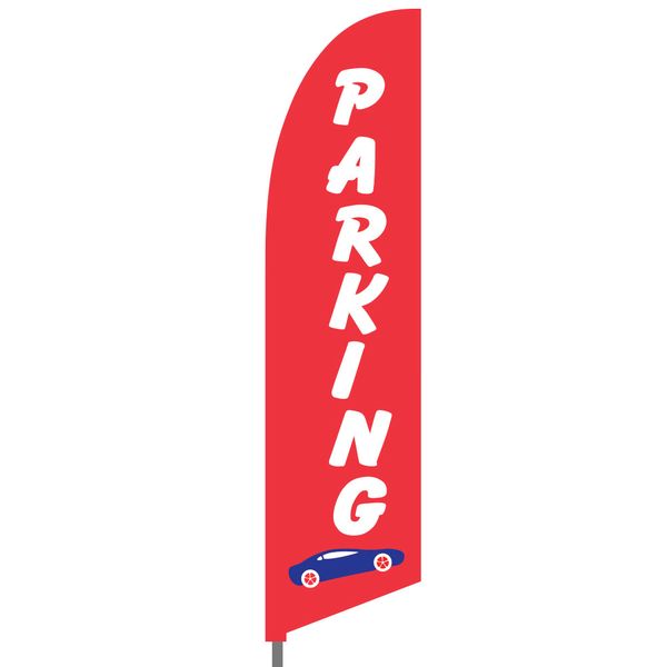 Parking Feather Flag Set