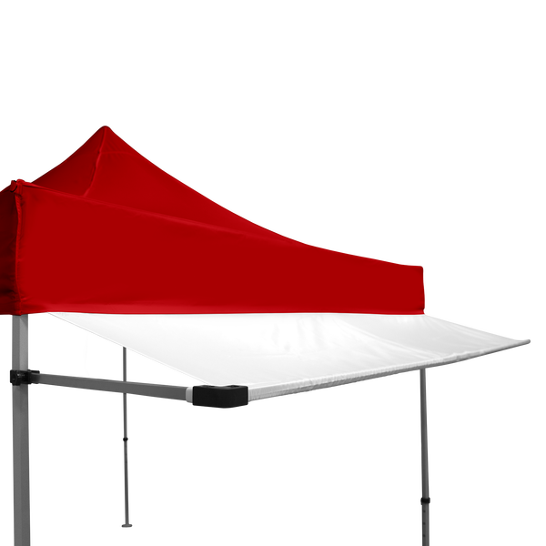 Awning stands out over 2ft from the tent frame Awning stands out over 2ft from the tent frame