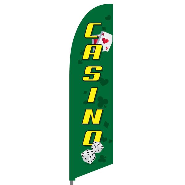Casino Feather Flag Set