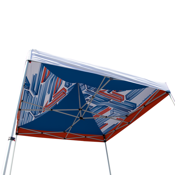 Tent frame barely covers the interior liner, so even an intricate design will be fully visible Tent frame barely covers the interior liner, so even an intricate design will be fully visible