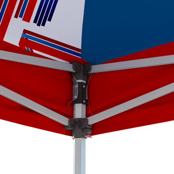 Opaque Interior Canopy Liner connects to frame with hook-and-loop fastener Opaque Interior Canopy Liner connects to frame with hook-and-loop fastener