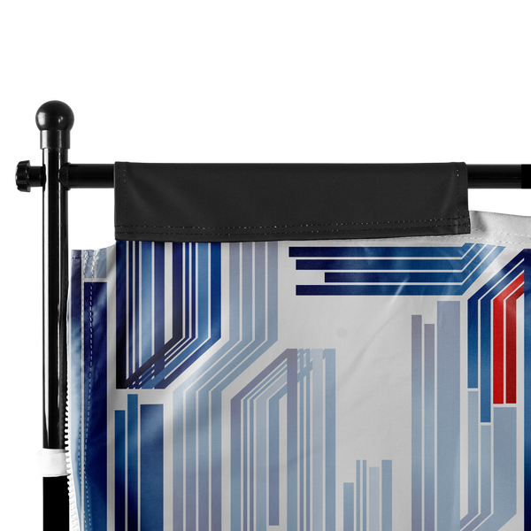 Tent Wall sides feature hook-and-loop tabs that wrap around the vertical poles of the frame