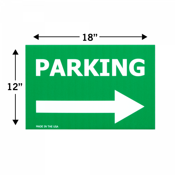 Sign with bottom arrow