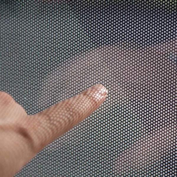 Outside is still visible when mesh is placed on window