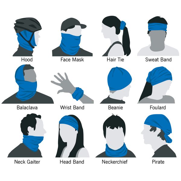 Over 10 different ways to wear it Wear Your Neck Gaiter Multiple Ways