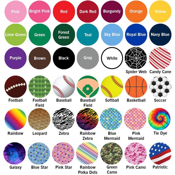 Solid and pattern color Chart