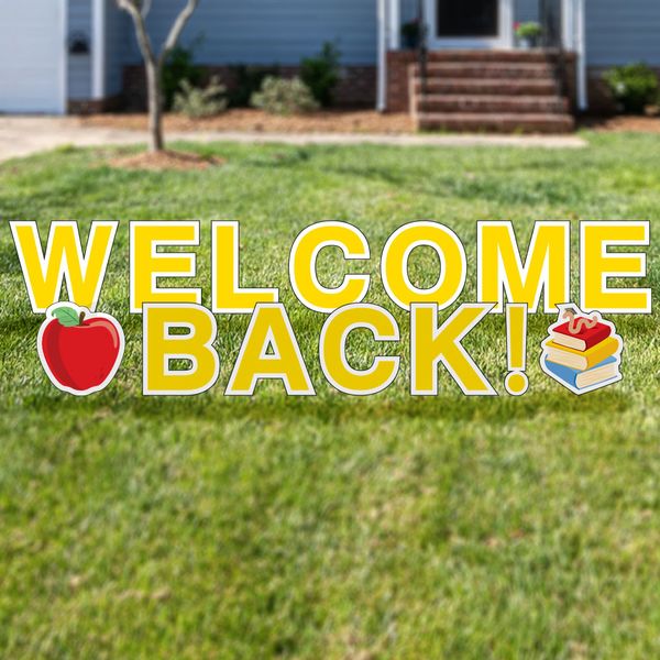 Welcome Back (School) yard letters
