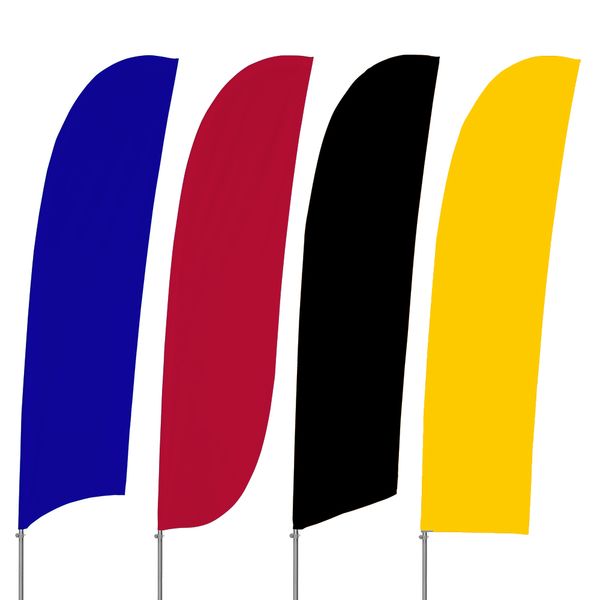 Stock Color Feather Flag Set