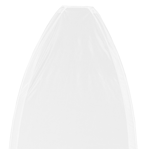 The custom print features printed pole sleeves for a more attractive display with maximum advertising space