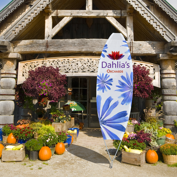 This indoor and outdoor flag display has a sturdy frame of aviation-grade fiberglass and steel poles