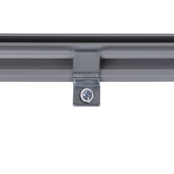 This durable aluminum frame is designed to be mounted to a wall for use indoors with longer-term promotions