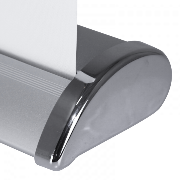 Lightweight aluminum base is finished with chrome end caps for a professional look Lightweight aluminum base is finished with chrome end caps for a professional look