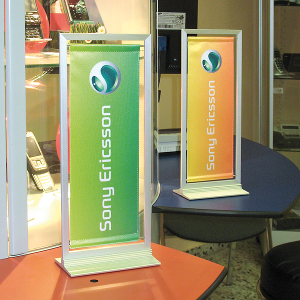 Because spring rods are used to mount the custom print, prints can be changed effortlessly for a new look