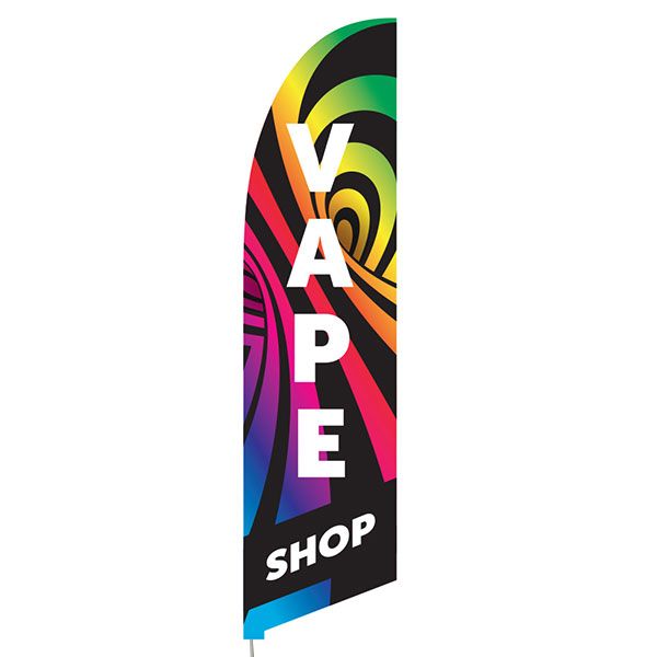 Vape Shop Feather Flag