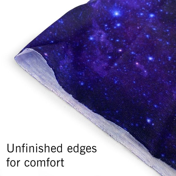 Neck gaiter comes with unfinished edges for comfort Custom Neck Gaiter Unfinished Edges