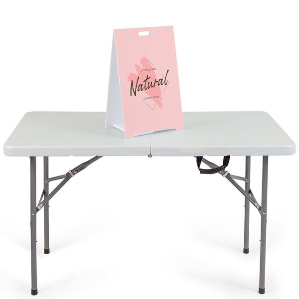 Smallest A-Frame sign easily fits on top of a table