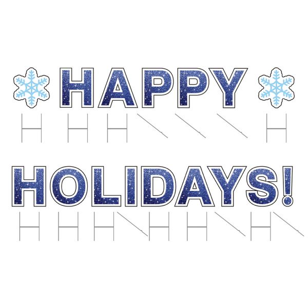 Yard signs with stakes