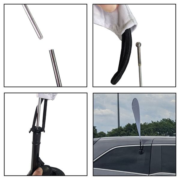 Car flag suction cup holder