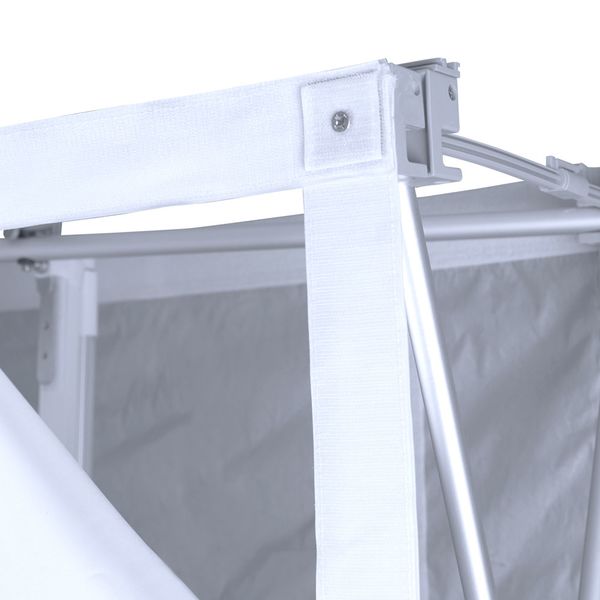 Print attaches to frame using hook-and-loop fastener