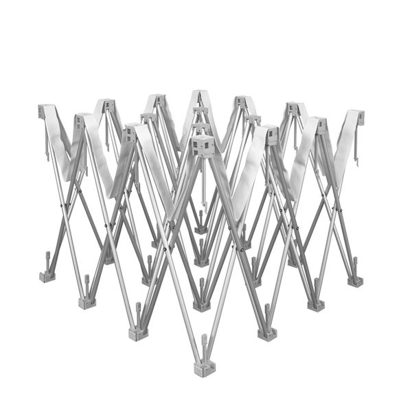 Frame easily folds out for quick assembly