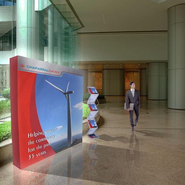 Pop Ups with backlighting are great for all types of indoor settings such as conference rooms, lobbies, or trade shows