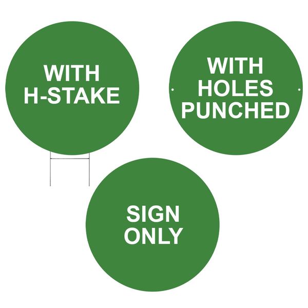 Choose how to finish the yard sign