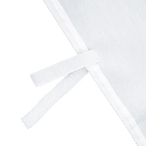 Hook-and-loop fastener is used to secure the walls to the frame