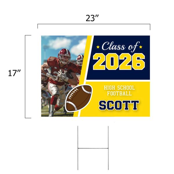 Football Yard Sign Dimensions Football Yard Sign Dimensions